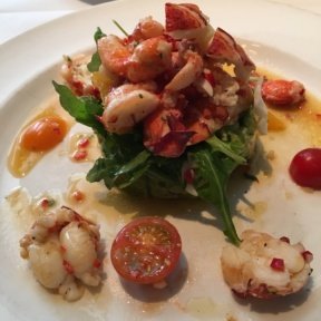 Gluten-free lobster and tomato salad from The Capital Grille